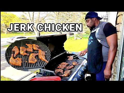 how to make REAL JAMAICAN JERK CHICKEN on the grill