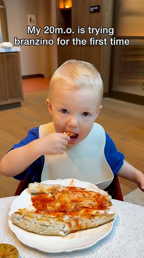 102K views · 17 reactions | Trying branzino for the first time #toddlereats #toddlerbreakfast #babyfoodie | Alona Vlasova | Facebook