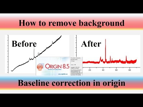 Baseline correction in Origin | How to correct baseline | Background #originsoftware #baseline #how