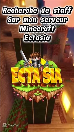 Recrutement staff Ectasia #minecraft #capcut