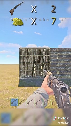 Rust Game Wall Destruction: Bolt Action Rifle Shots vs. Explosive Bullets