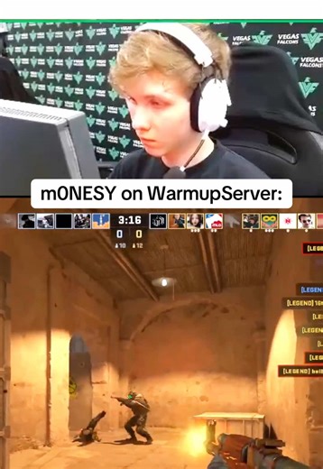 m0NESY playing CS2 on WarmupServer on the settings of NiKo! #cs2pro #cs2 #counterstrike #warmupserver #m0nesy