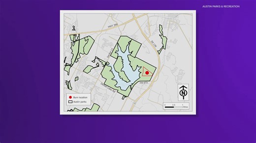 Austin Parks conducting prescribed burns at Lake Walter E Long