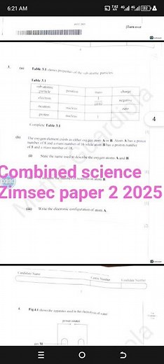 Zimsec 'O' level combined science paper 2 2025 subscribe to my channel for your own benefit