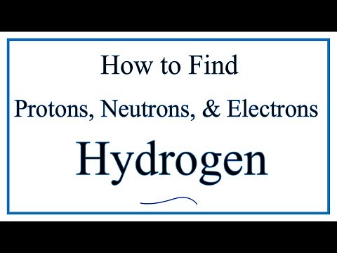 How to find the Number of Protons, Electrons, Neutrons for Hydrogen (H)