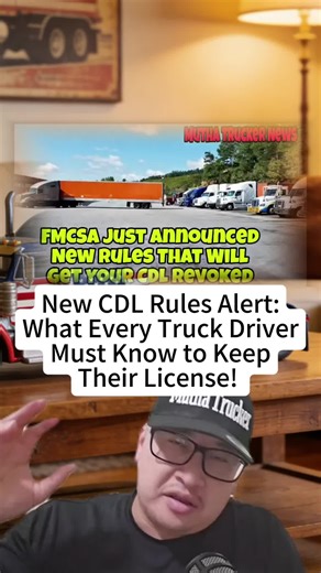 🚨 New CDL Rules Alert: What Every Truck Driver Must Know to Keep Their License! 🚚💨 #CDL #TruckDriverNews #HealthAwareness #foryou #fpy #greenscreen #foryoupage #truckingnews #muthatruckernews