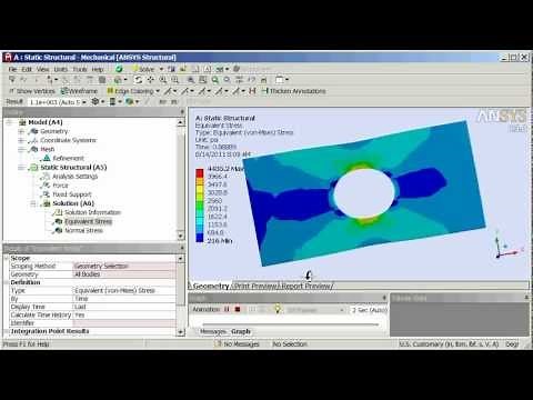ANSYS Workbench Structural Tutorial 1