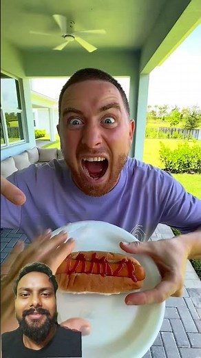 Hot dog balloon prank 😳🌭😂 #shorts #martaandrustam #comedy #funny
