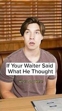 Why your waiter hates you 🙃 #skit #waiter #restaurant #relatable #shorts