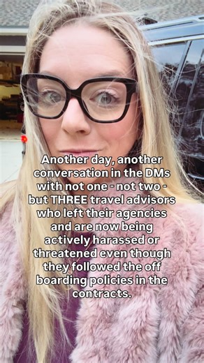 Did you know you can attach misclassification documents to your taxes? Stop being afraid of these travel agency owners, especially once you leave. You KNOW if you did something wrong. Stand on ethics. Stand on business and stand up for yourself. They want to threaten you, GET A LAWYER and call their bluff. Stop 🛑 allowing them access you after you leave unless it’s to discuss your past due paid commission. They aren’t your friends. They aren’t your family. They are business partners you no long