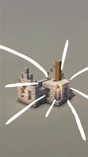 How to Build a Medieval Castle in Minecraft🔥🔥 #minecraft #shorts #craftybuild#gaming