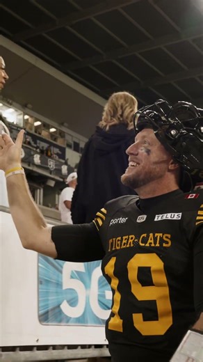 BO LEVI MITCHELL SEES FAMILY AFTER THE WIN 🥹 #cfl #cflfootball