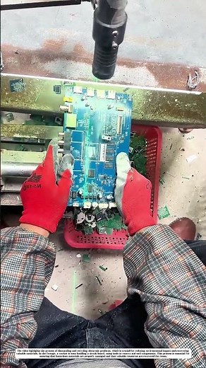 Electronic Product Dismantling and Recycling Process