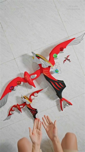 Gao o Gao Shop - Wild Force crystals handmade on Instagram: "WildForce Crystals handmade by @gaoogaoshop Falcon Cosplay by 2D Studio Thank you for lending me the props for the video. #wildforce #wildforcecrystal #PowerRangers #gaoranger #supersentai"