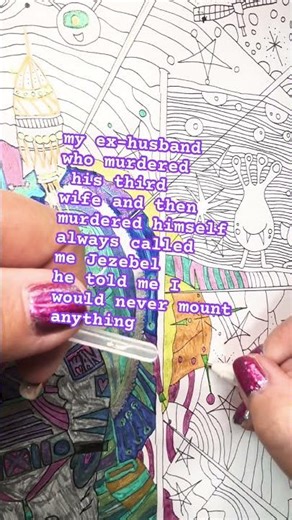 this is my hand drawn adult coloring book it’s on Amazon and right now