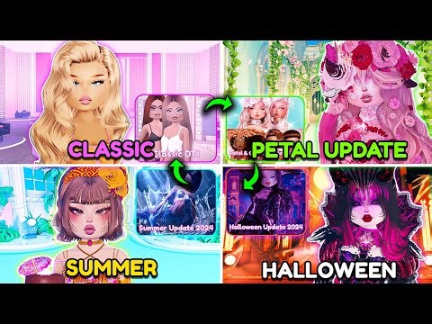 I *HACKED* into EVERY OLD UPDATE in Dress to Impress!!