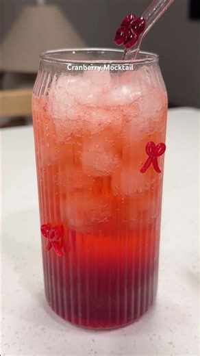 Cranberry Mocktail | Easy 2-Ingredient Holiday Drink
