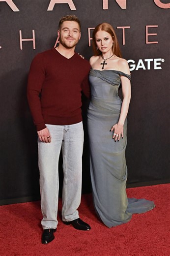 Froy Gutierrez and Madelaine Petsch at THE STRANGERS: CHAPTER 2 Los Angeles Premiere - Tom   Lorenzo