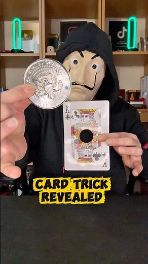 Coin Thru Card Trick Revealed 🪄 #tricks #magic #foryou #magictricks