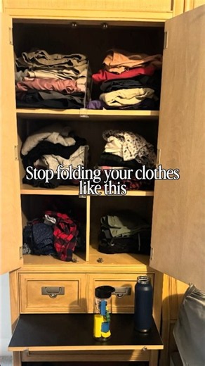 Stop Stacking Your Clothes | Professional Organizer Folding Demonstration