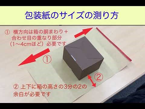 【ラッピングの基本】キャラメル包み
