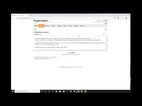 Project Euler Problem#21 Amicable number