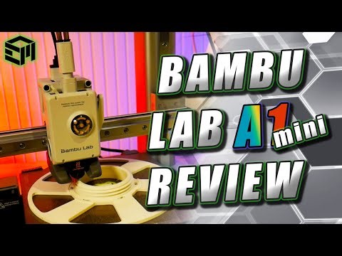 Bambu Lab A1 Mini Combo Guide, Assembly, Setup, Slicing, Example Prints, Upgrades, and Review!