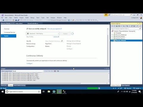 Creating Personal Website and Hosting using ASP .NET MVC