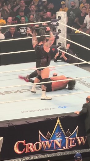 Roman Reigns Samoan Drop Bronson Reed to the chair | Wrestling Highlights