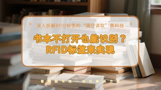 不止是代替条形码：RFID电子标签如何革新图书馆？【智慧图书馆一站式解决方案】