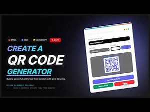 Build a QR Code Generator with HTML, CSS & JavaScript | Beginner Tutorial