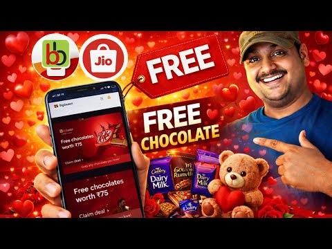 🍫😱Bigbasket Free Chocolate Offer Today | Jiomart Coupon Code Today | Big Basket Chocolate Offer