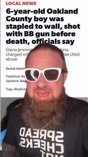 6 YEAR OLD STAPLED TO WALL