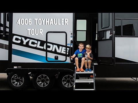 We bought a new RV! Cyclone 4006 Toyhauler Tour - Heartland RV