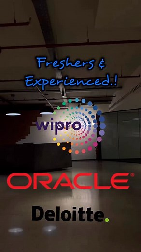 Wipro, Oracle and Deloitte are hiring!! Follow @myinfosys_diaries for more job updates ❤️❤️ | MyInfosysdiaries