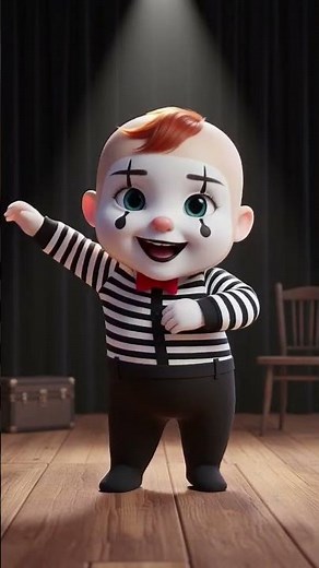 Dancing Mime Baby #ai #aidance #shorts #shortsfeed #cutestbaby #funnydance #memes #viralvideo