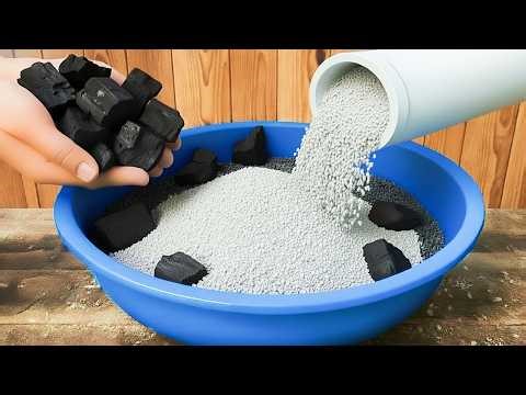 Mixing Sand, Charcoal & Sawdust with Cement – Genius DIY Idea! | DIY Idiots