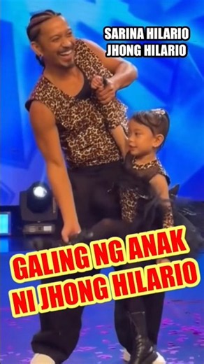 Jhong Hilario and Daughter Sarina Hilario's OHH LALA BABY Dance moves🥰