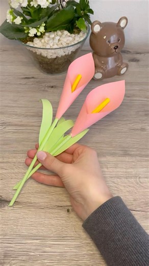 DIY PAPER FLOWERS 🌸🤍 #shorts