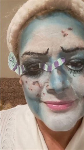 Corpse Bride make up by my daugther #corpsebride #halloween #makeuptutorial #Halloween