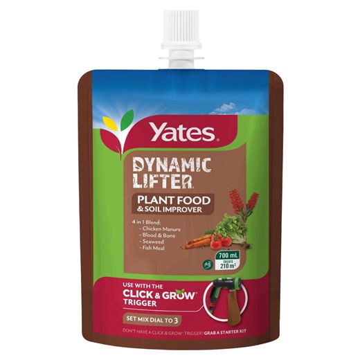 Yates 700ml Click & Grow Dynamic Lifter Plant Food And Soil Improver