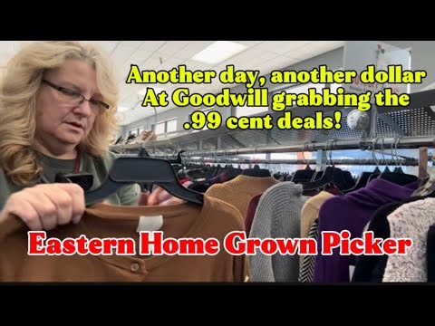 Goodwill Thrift Haul | Picking the Best Clothes to Resell |99 cent deals| Thrift With Me at Goodwill