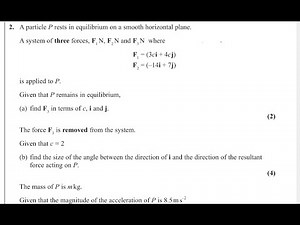 Mechanics M1 May/June 2023 [Q2] Pearson Edexcel IAL WME 01/01| Equilibrium & Forces