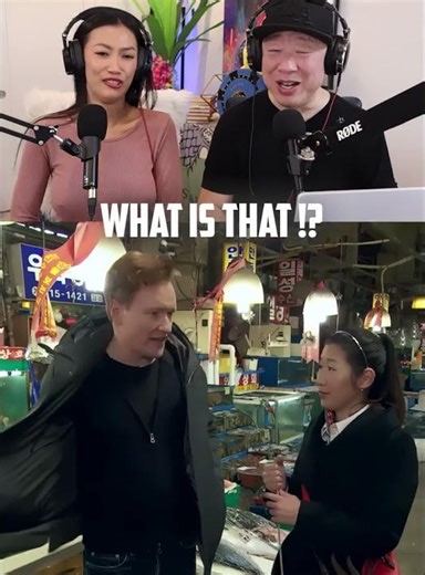 Conan O'Brien vs Korean Cuisine | What Is That Reaction