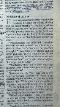 John 11:1-16 (NIV) - The Death of Lazarus #TheBible #Jesus #Christ #Glory #Death