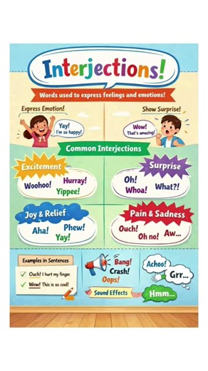 📚✅ Let's learn Interjections