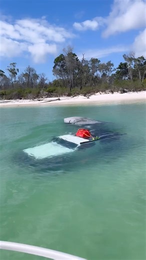 31K views · 85 reactions | 4WD AND CAMPER SUBMERGED These poor buggers tried crossing Coongal Creek, Fraser Island to beat the tides. Unfortunately they got caught out and lost their Jeep and Camper Always be safe around tidal areas! Things can change extremely quickly Credit - @cant.keep.up.with.the.ryans #flooded4wd #floodedcar #bogged4wd #fraserisland | The Explore Life | Facebook