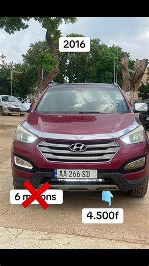 Hyundai Santa Fe 2016 automatique essence full options — 4.500.000