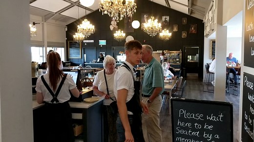 Today The Wee Tea Company visited Loch Leven's Larder to taste our new range of tea pyramids. We were joined by Retail Manager Emma. The sun was shining and the view just lovely. #brewdaytuesday #happycustomers #weeteacompany #teapyramids | The Wee Tea Company
