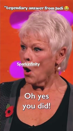 Judi Dench Asked If She Still Goes Clubbing Legendary Answer 😂🔥#funny #shorts #actor #funnyvideo